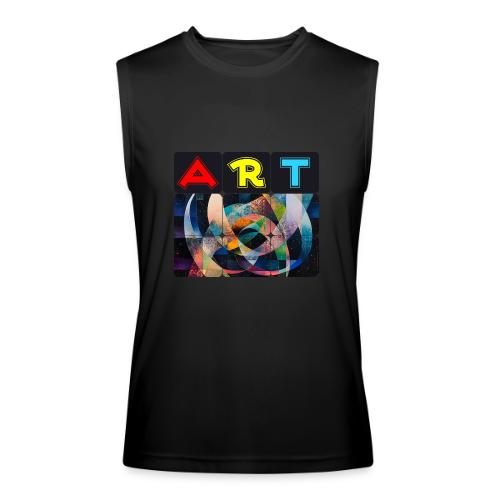 Art of Stripes and Shades - Men’s Performance Sleeveless Shirt