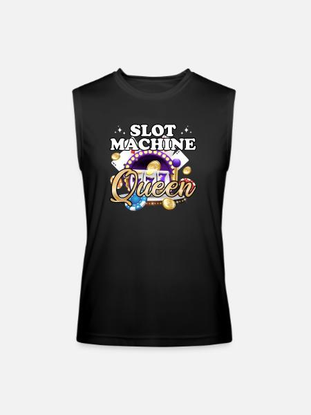 Slot Machine Queen - Men’s Performance Sleeveless Shirt - black