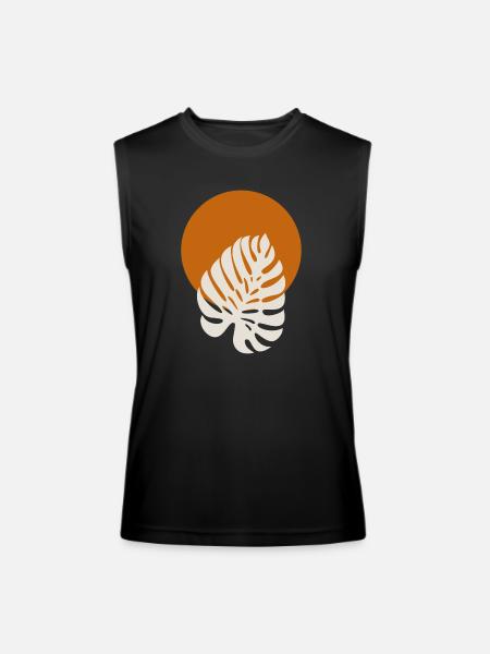 minimal branch - Men’s Performance Sleeveless Shirt - black