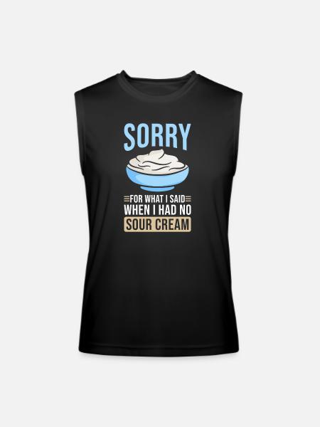 Sour Cream - Men’s Performance Sleeveless Shirt - black