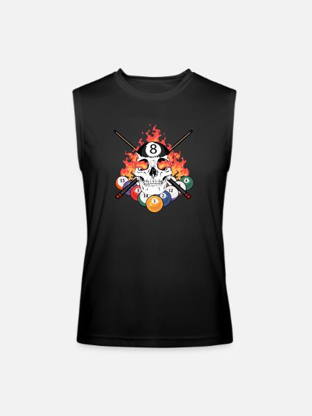 Pool Billiard - Men’s Performance Sleeveless Shirt - black