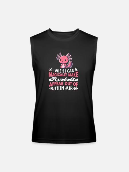 Axolotl Salamander - Men’s Performance Sleeveless Shirt - black
