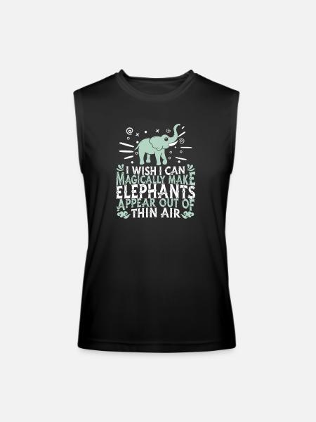 Elephant - Men’s Performance Sleeveless Shirt - black