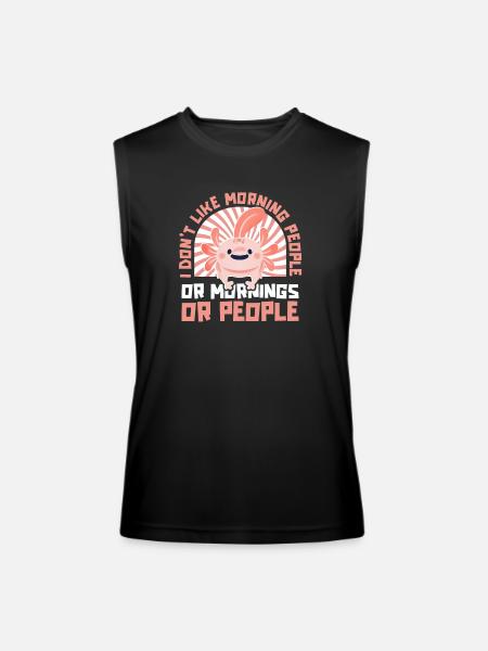 Axolotl Salamander - Men’s Performance Sleeveless Shirt - black