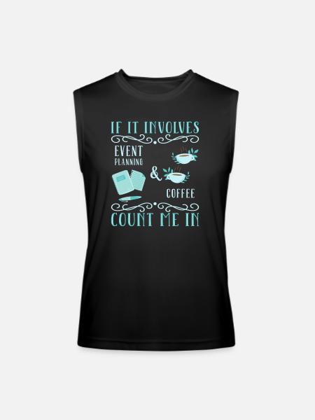 Event Planner - Men’s Performance Sleeveless Shirt - black