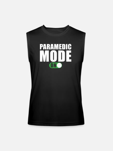 Paramedic Mode on - Men’s Performance Sleeveless Shirt - black