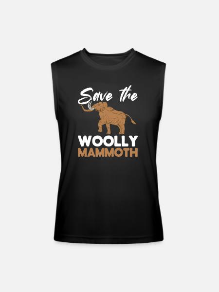 Mammoth Funny Prehistoric Animal - Men’s Performance Sleeveless Shirt - black