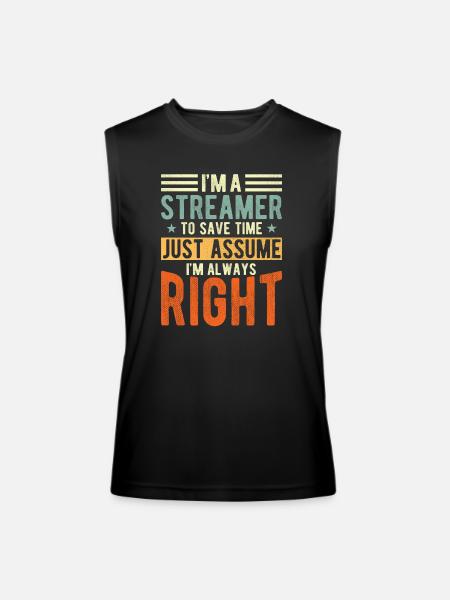 Streamer - Men’s Performance Sleeveless Shirt - black