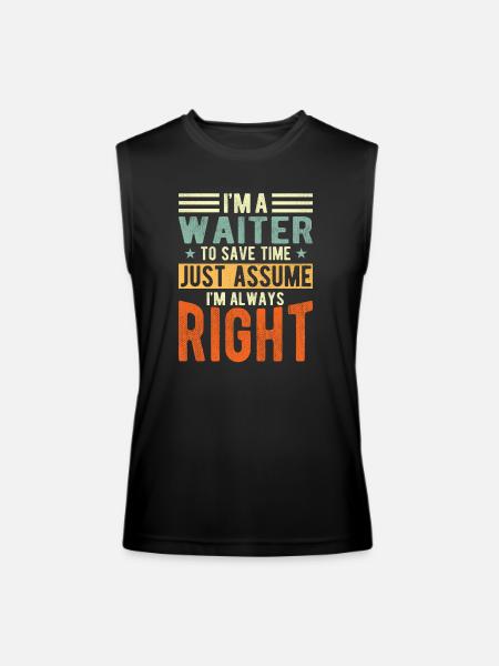 Waiter - Men’s Performance Sleeveless Shirt - black