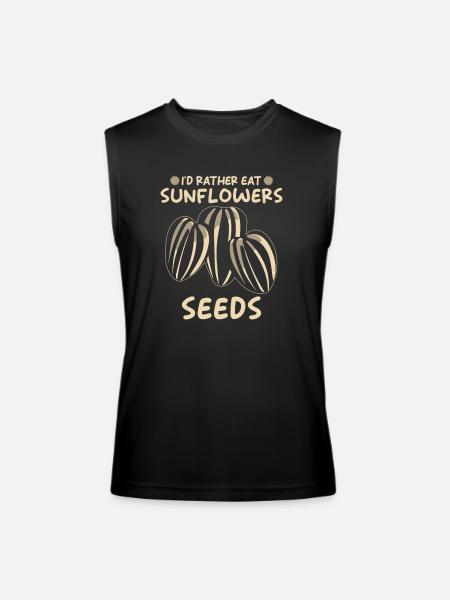 Sunflower Seeds - Men’s Performance Sleeveless Shirt - black