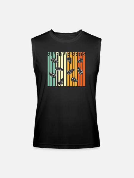 Sunflower Seeds - Men’s Performance Sleeveless Shirt - black