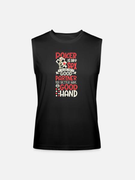 Poker Casino Poker Player Gambling Roulette - Men’s Performance Sleeveless Shirt - black - Front