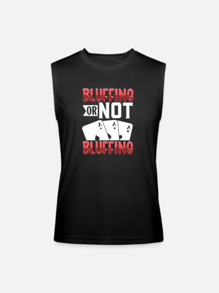 Poker Casino Poker Player Gambling Roulette - Men’s Performance Sleeveless Shirt - black - Front