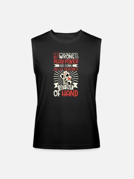 Poker Casino Poker Player Gambling Roulette - Men’s Performance Sleeveless Shirt - black - Front