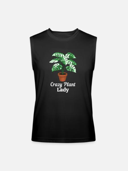 Crazy Plant Lady - Men’s Performance Sleeveless Shirt - black