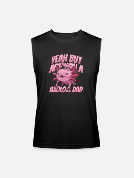 Axolotl Salamander Dad - Men’s Performance Sleeveless Shirt - black