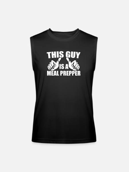 Great Meal Prepper Design - Men’s Performance Sleeveless Shirt - black
