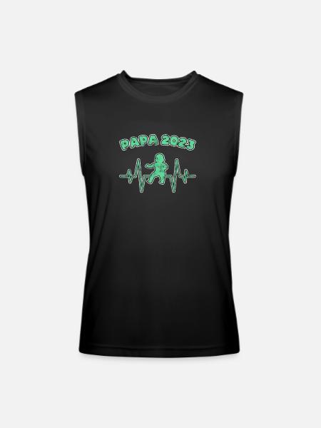 papa 2023 - Men’s Performance Sleeveless Shirt - black