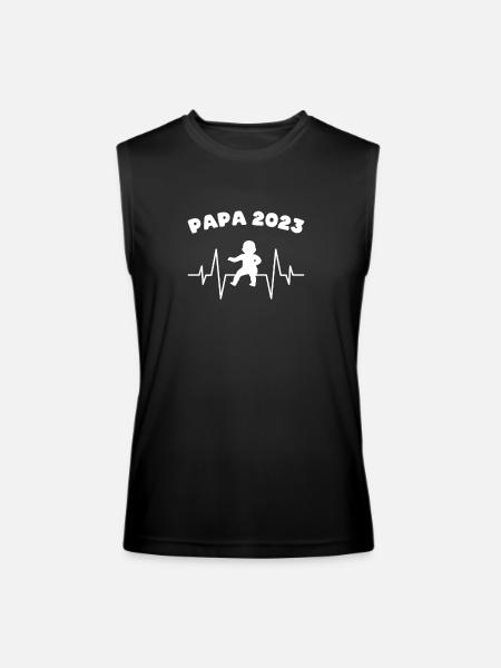 papa 2023 - Men’s Performance Sleeveless Shirt - black
