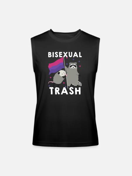 Bisexual Trash - Men’s Performance Sleeveless Shirt - black