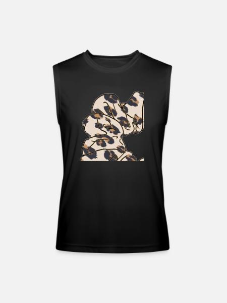 cheetah print scrunchie - Men’s Performance Sleeveless Shirt - black