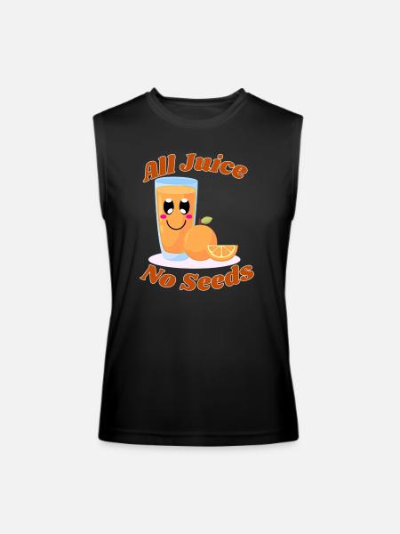 All juice no seeds - Men’s Performance Sleeveless Shirt - black