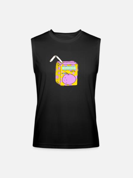 all juice no seeds - Men’s Performance Sleeveless Shirt - black