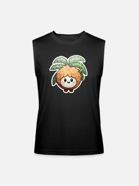 Coconut kawaii - Men’s Performance Sleeveless Shirt - black