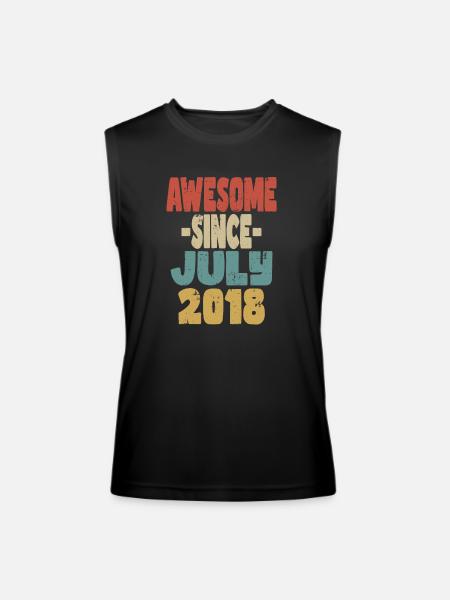 Awesome July 2018 - Men’s Performance Sleeveless Shirt - black
