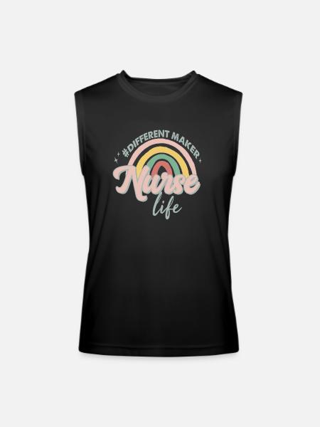 Nurse life - Men’s Performance Sleeveless Shirt - black