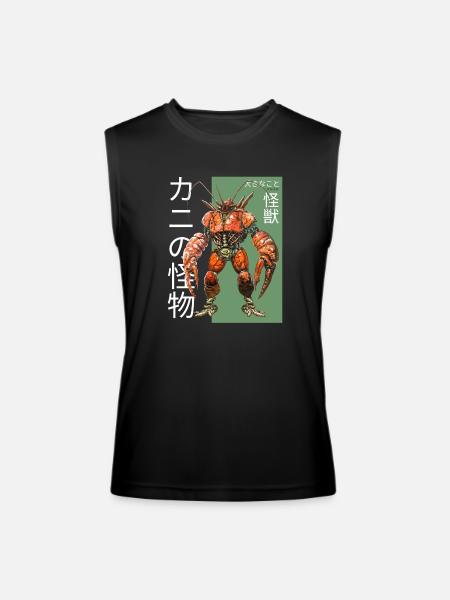 Kaiju Crab: Monstrous Marvel - Men’s Performance Sleeveless Shirt - black