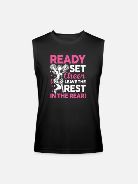 Ready Set Cheer Leave The Rest In The Rear - Men’s Performance Sleeveless Shirt - black - Front
