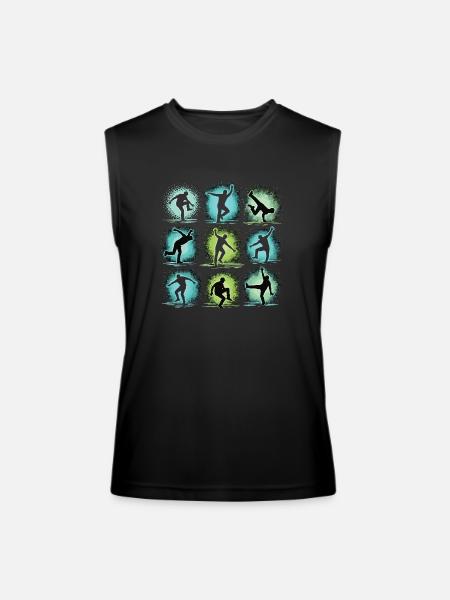 Breakdance Children For Dance Break Dancers - Men’s Performance Sleeveless Shirt - black - Front
