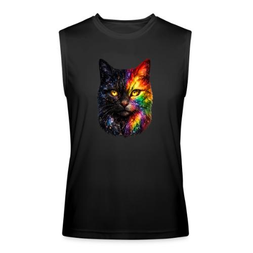 Cosmic Galaxy Rainbow Cat - Men’s Performance Sleeveless Shirt