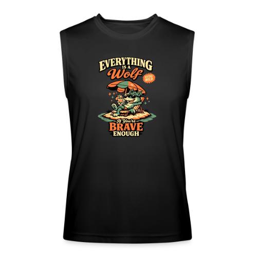 Everything Is A Wolf – Retro Chill - Men’s Performance Sleeveless Shirt