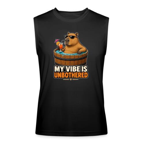 Unbothered Beaver in Wooden Tub - Men’s Performance Sleeveless Shirt