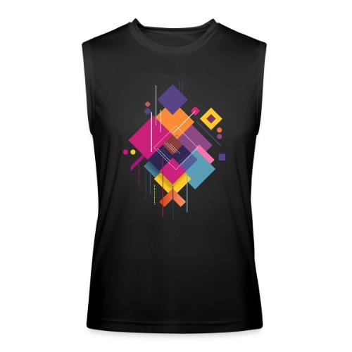 Vibrant Geometry - Men’s Performance Sleeveless Shirt