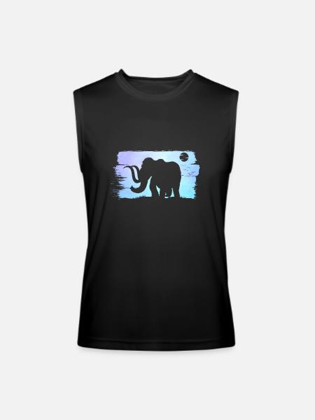 Prehistoric Animal Mammoth Lover - Men’s Performance Sleeveless Shirt - black