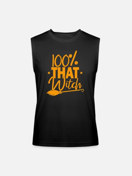 100% That Witch - Men’s Performance Sleeveless Shirt - black