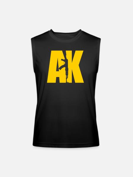 AK47 YELLOW - Men’s Performance Sleeveless Shirt - black