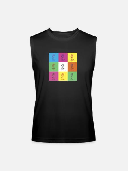 Microphone design - Men’s Performance Sleeveless Shirt - black