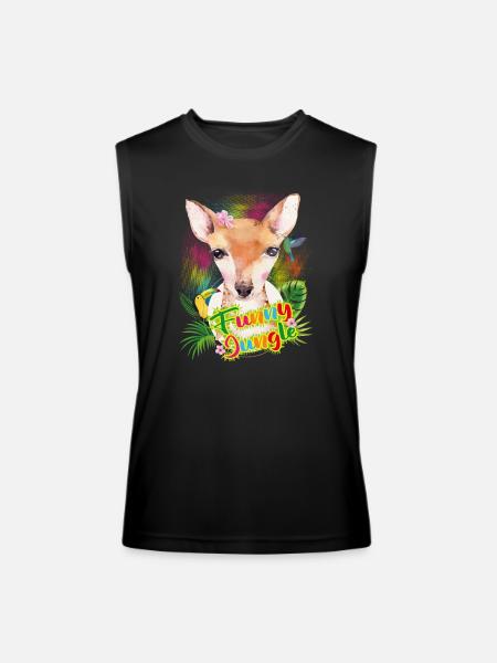Funny Jungle - Men’s Performance Sleeveless Shirt - black
