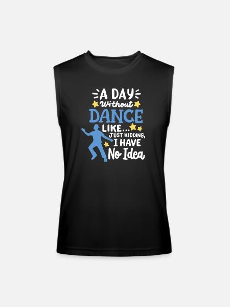 Dance Dancer Dancing - Men’s Performance Sleeveless Shirt - black