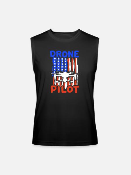 Drone Pilot - Men’s Performance Sleeveless Shirt - black