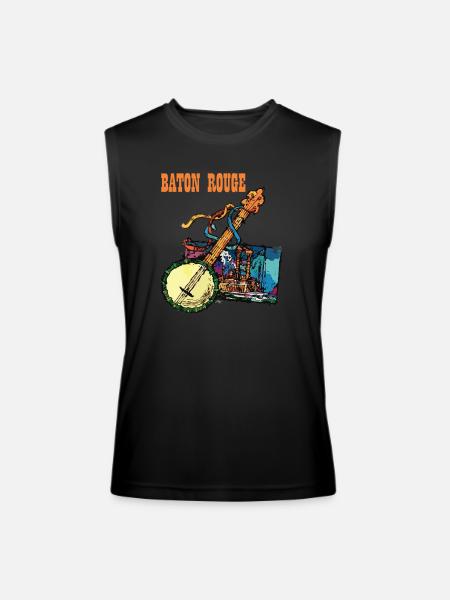 Baton Rouge - Men’s Performance Sleeveless Shirt - black