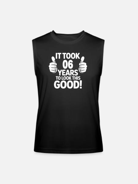 Six Years of Wellbeing Celebration - Men’s Performance Sleeveless Shirt - black