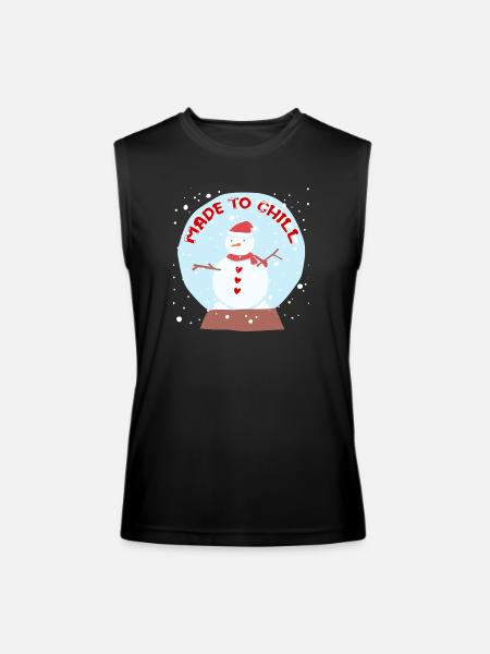 Snowman - Men’s Performance Sleeveless Shirt - black