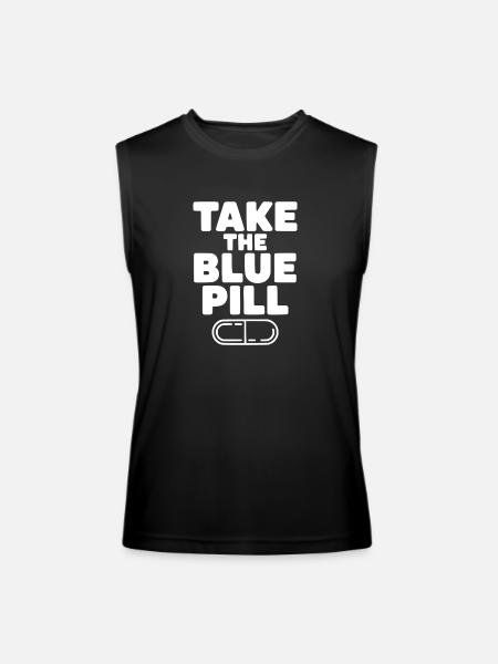Take the Blue Pill - Men’s Performance Sleeveless Shirt - black