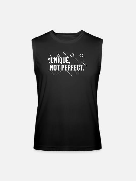 Unique-_Not_Perfect_Abstract - Men’s Performance Sleeveless Shirt - black