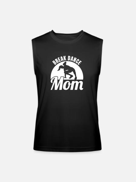 Break Dance Mother - Men’s Performance Sleeveless Shirt - black - Front